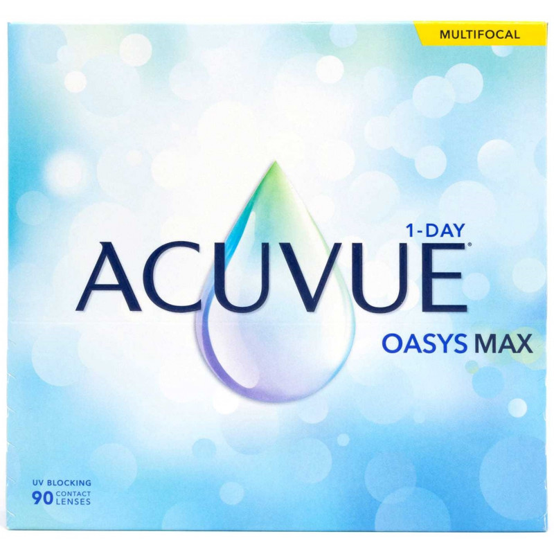 ACUVUE OASYS MAX 1-DAY MULTIFOCALE - boîte de 90 lentilles